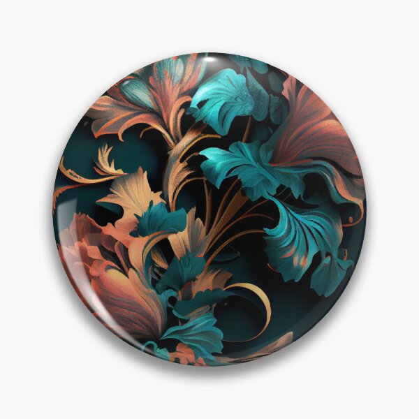 Item preview, Luxury Floral Pattern Digital Painting designed and sold by CodeAndColors.