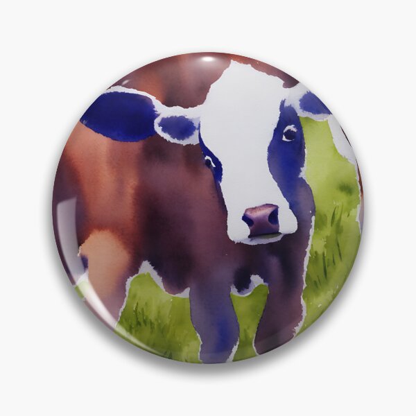 Artikelvorschau, Calf highly detailed watercolor painting entworfen und verkauft von DrawItOnce.