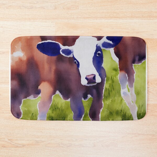 Artikelvorschau, Calf highly detailed watercolor painting entworfen und verkauft von DrawItOnce.