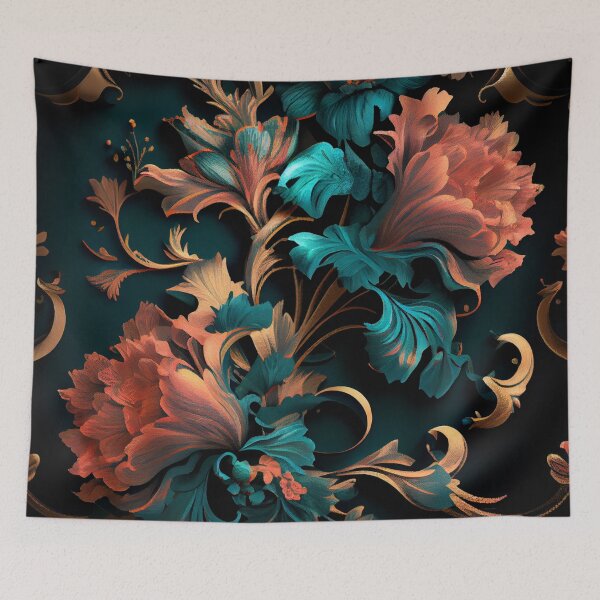 Item preview, Luxury Floral Pattern Digital Painting designed and sold by CodeAndColors.