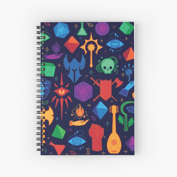 DnD Forever - Color Spiral Notebook