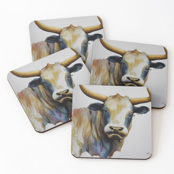 Artikelvorschau, Bull highly detailed watercolor painting entworfen und verkauft von DrawItOnce.