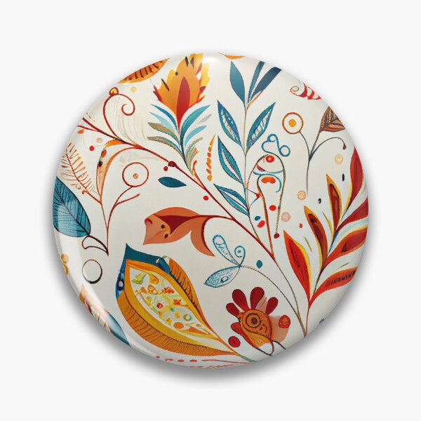 Artikelvorschau, Enchanted Cartoon White Bohemian Pattern Digital Painting entworfen und verkauft von CodeAndColors.