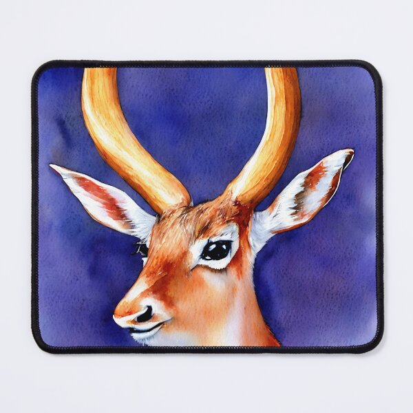 Artikelvorschau, Antelope highly detailed watercolor painting entworfen und verkauft von DrawItOnce.