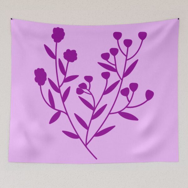 Item preview, Purple Flower Silhouette designed and sold by Burnout (⌣_⌣).