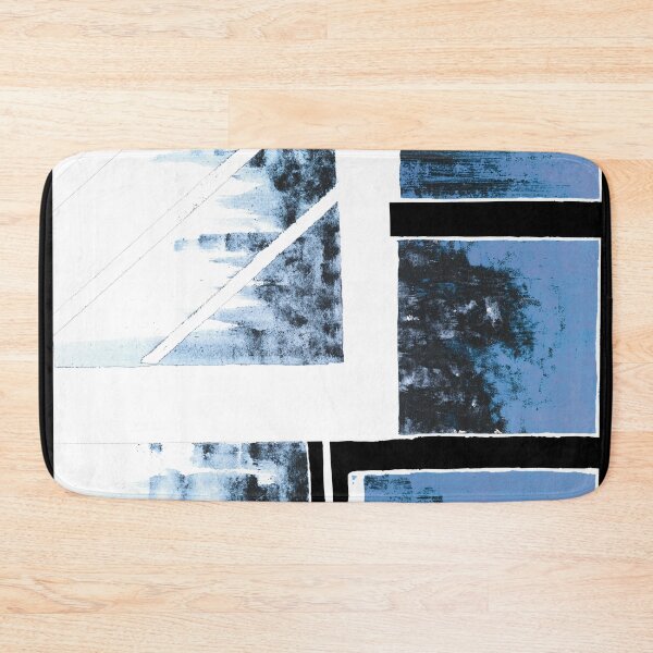 Item preview,  Blue Cityscape winter snowstorm designed and sold by BlackArtichoke.