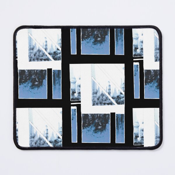 Item preview,  Blue Cityscape winter snowstorm designed and sold by BlackArtichoke.