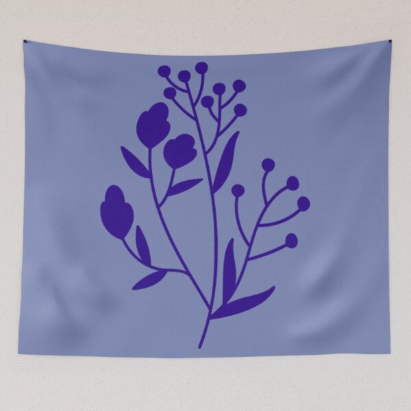 Item preview, Blue Flower Silhouette designed and sold by Burnout (⌣_⌣).