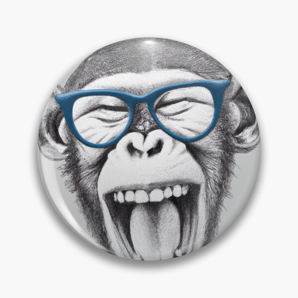 Item preview, Monkey wearing glasses designed and sold by RisingAir.