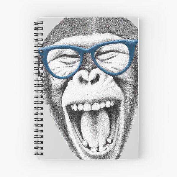 Item preview, Monkey wearing glasses designed and sold by RisingAir.