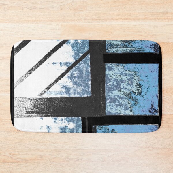 Item preview, Blue Cityscape winter whiteout designed and sold by BlackArtichoke.