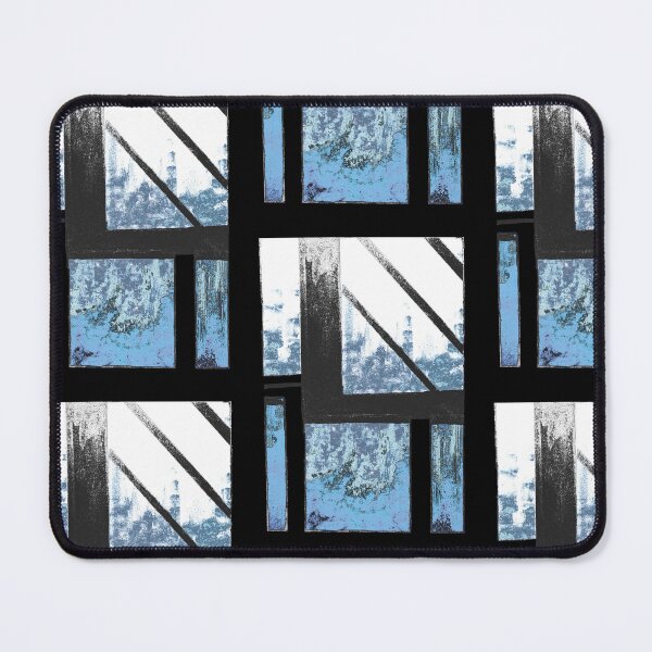 Item preview, Blue Cityscape winter whiteout designed and sold by BlackArtichoke.