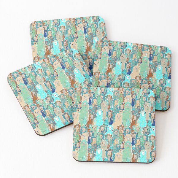 Item preview, Band of Faded Alpacas (Faded and Transparent Grunge Surface Design) designed and sold by MindCereal.