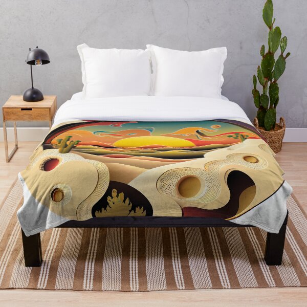 Item preview, Cartoon Dazzling Circular Desert Modern Pattern Digital Painting designed and sold by CodeAndColors.