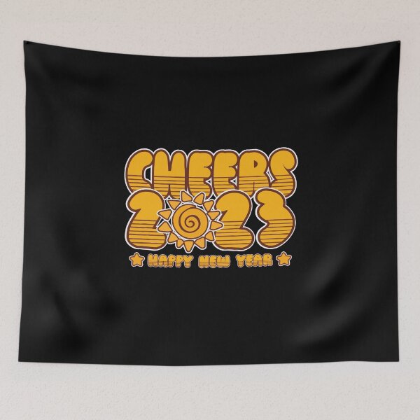 Item preview, Cheers to the New Year - funny saying designed and sold by VichallanStudio.