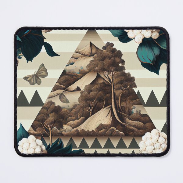 Item preview, Triangular Detailed English Countryside Chic Pattern Digital Painting designed and sold by CodeAndColors.