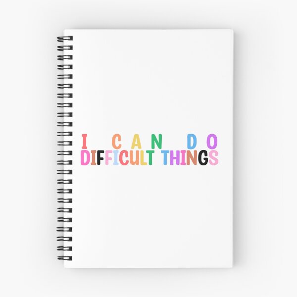 Item preview, I Can Do Difficult Things Motivational Quote  designed and sold by Mickey Kyan.