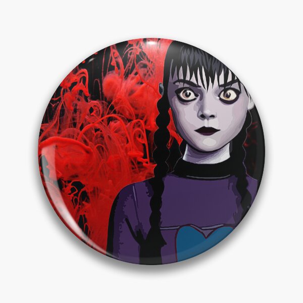 Item preview, Cool Illustration Of Wednesday Addams on a Red Liquid Smoke from the Netflix Wednesday Show  designed and sold by Kodexstore.