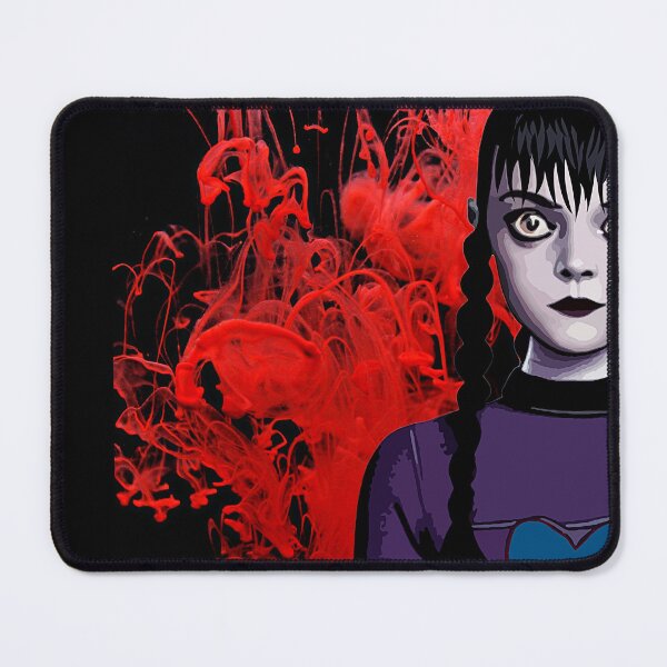 Item preview, Cool Illustration Of Wednesday Addams on a Red Liquid Smoke from the Netflix Wednesday Show  designed and sold by Kodexstore.