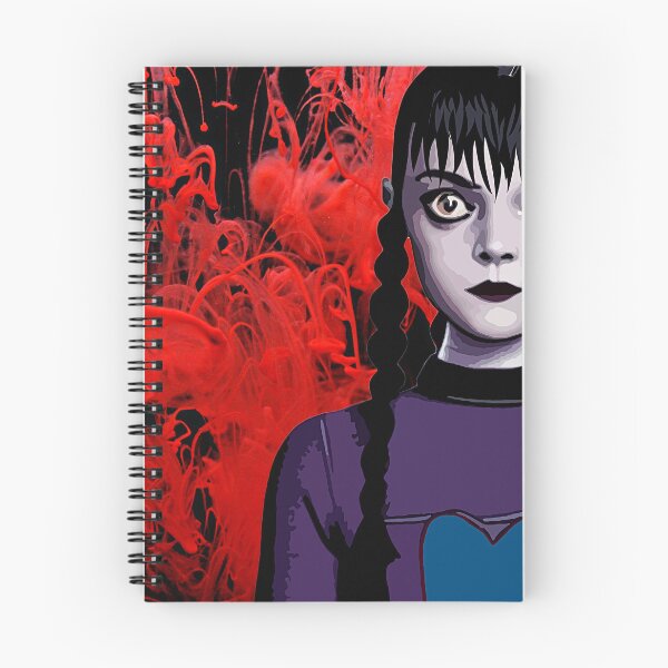 Item preview, Cool Illustration Of Wednesday Addams on a Red Liquid Smoke from the Netflix Wednesday Show  designed and sold by Kodexstore.