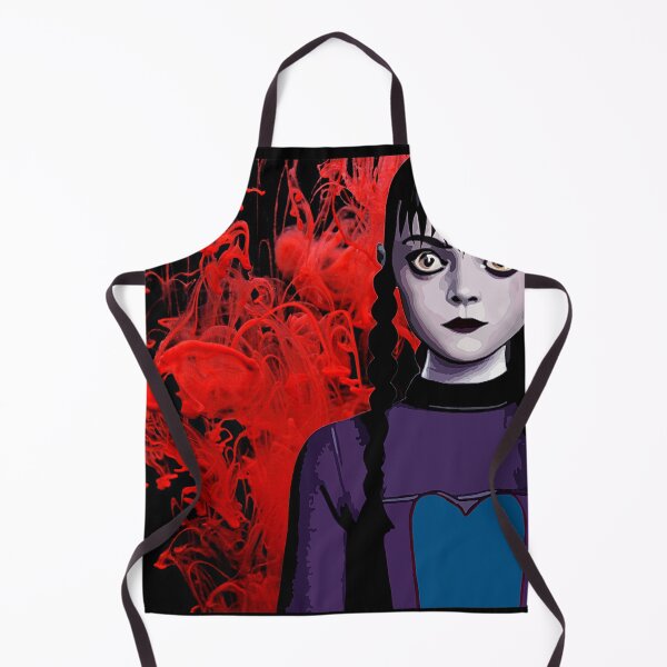 Item preview, Cool Illustration Of Wednesday Addams on a Red Liquid Smoke from the Netflix Wednesday Show  designed and sold by Kodexstore.