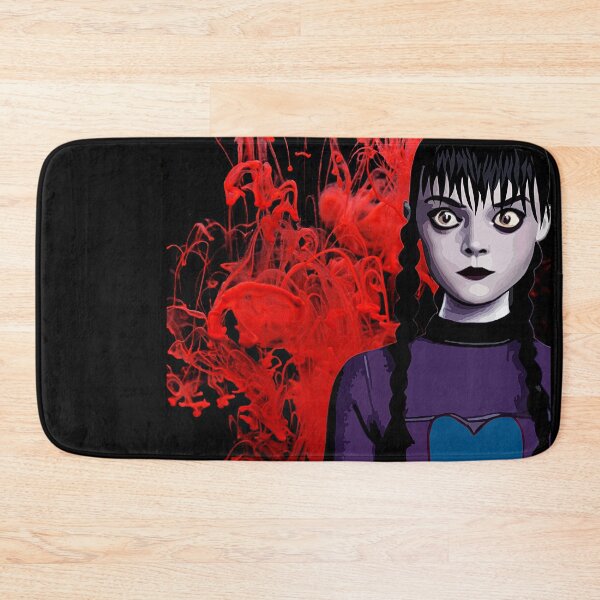Item preview, Cool Illustration Of Wednesday Addams on a Red Liquid Smoke from the Netflix Wednesday Show  designed and sold by Kodexstore.