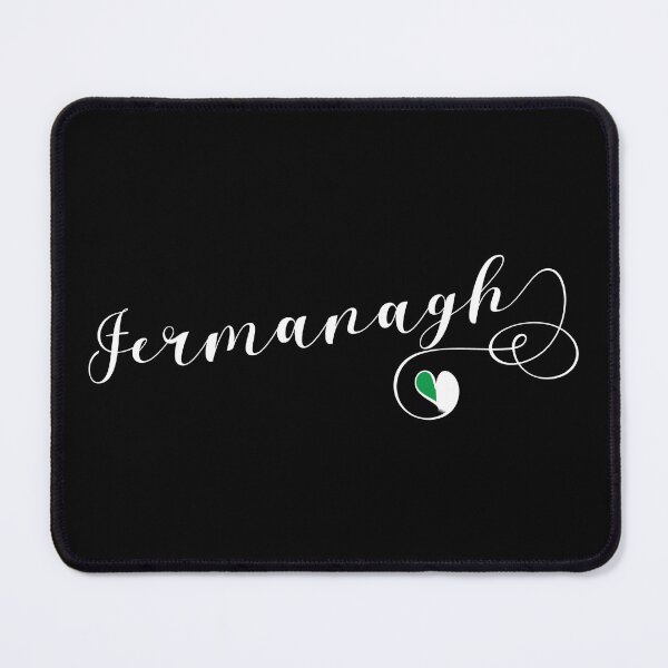 Item preview, Fermanagh County Colours Flag Heart, Fear Manach, Ireland, Irish designed and sold by Celticana.
