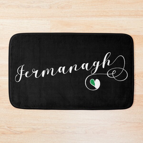 Artikelvorschau, Fermanagh County Colors Flag Heart, Fear Manach, Irland, Iren entworfen und verkauft von Celticana.