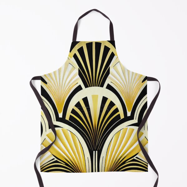 Artikelvorschau, Yellow Art Deco Pattern Digital Painting entworfen und verkauft von CodeAndColors.