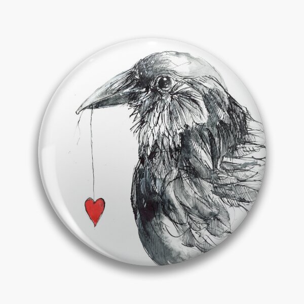 Item preview, Love crow designed and sold by Rachel Collier-Wilson.