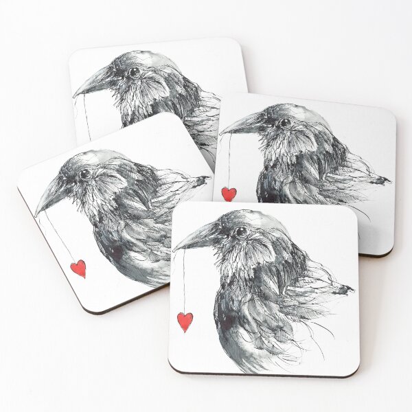Item preview, Love crow designed and sold by Rachel Collier-Wilson.