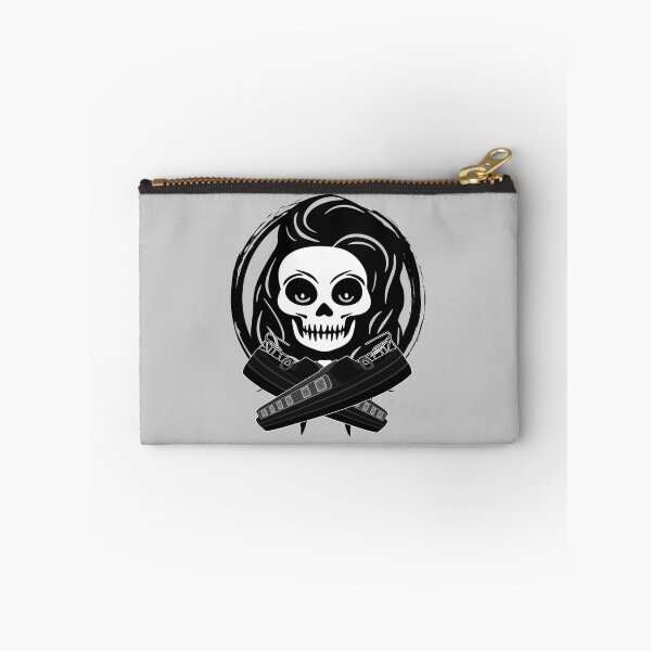 Item preview, Roving Trader Female Skull and Crossed Narrowboats Black Logo designed and sold by Nuletto.