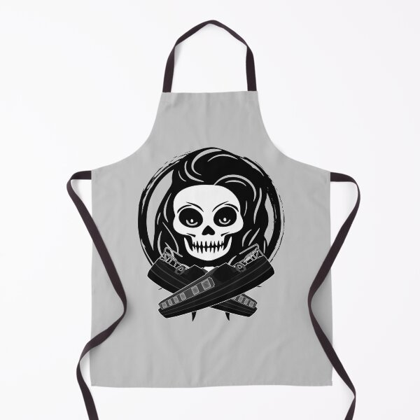 Item preview, Roving Trader Female Skull and Crossed Narrowboats Black Logo designed and sold by Nuletto.