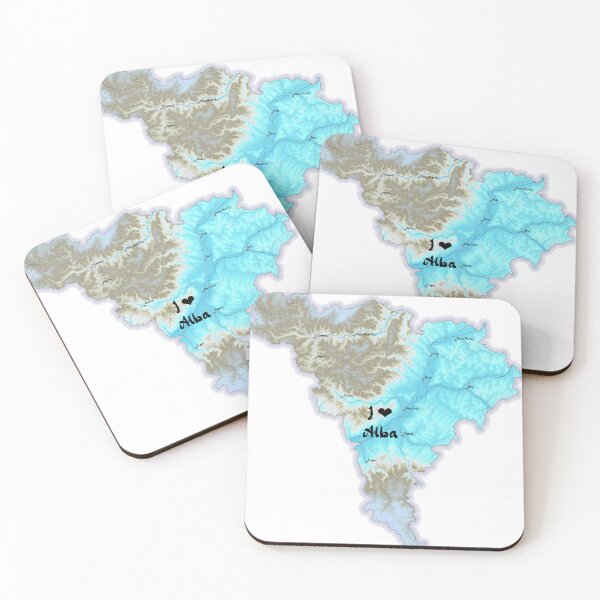 Item preview, Alba County Map, România 2 designed and sold by maptheclouds.
