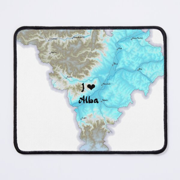 Item preview, Alba County Map, România 2 designed and sold by maptheclouds.
