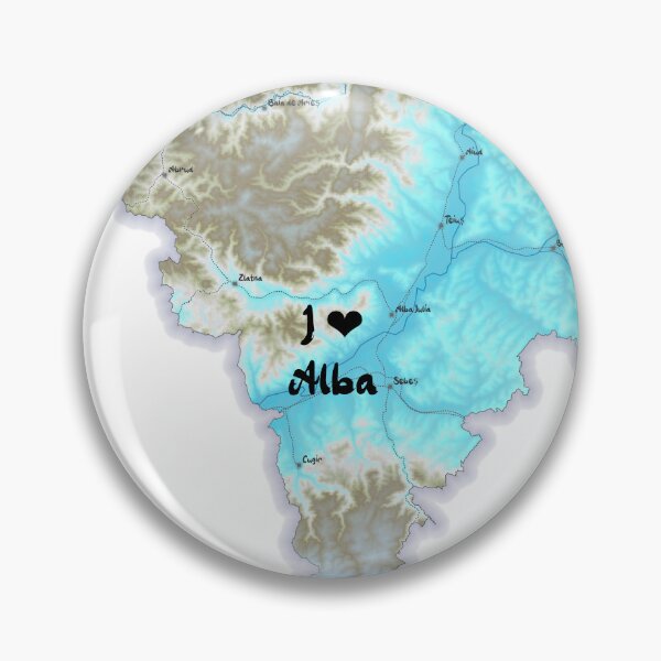Item preview, Alba County Map, România 2 designed and sold by maptheclouds.