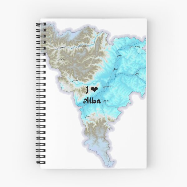 Item preview, Alba County Map, România 2 designed and sold by maptheclouds.