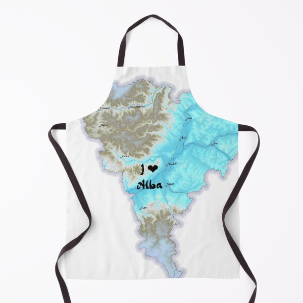 Item preview, Alba County Map, România 2 designed and sold by maptheclouds.