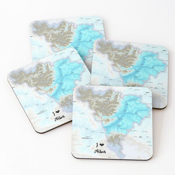 Item preview, Alba County Map, România designed and sold by maptheclouds.