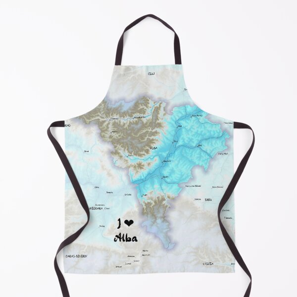 Item preview, Alba County Map, România designed and sold by maptheclouds.