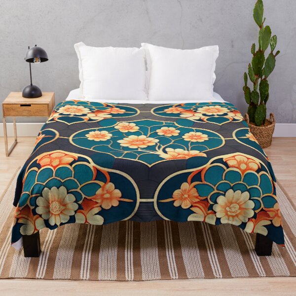 Aperçu de l'œuvre Aesthetic Beautiful Asian Pattern Digital Painting créée et vendue par CodeAndColors.
