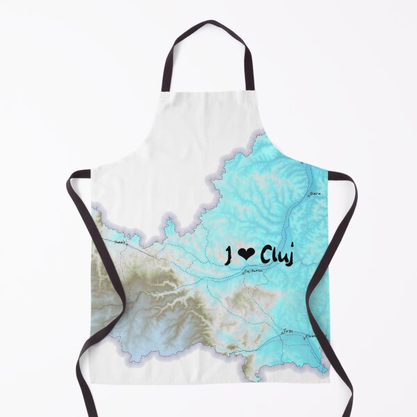 Item preview, Cluj County Map, România 2 designed and sold by maptheclouds.