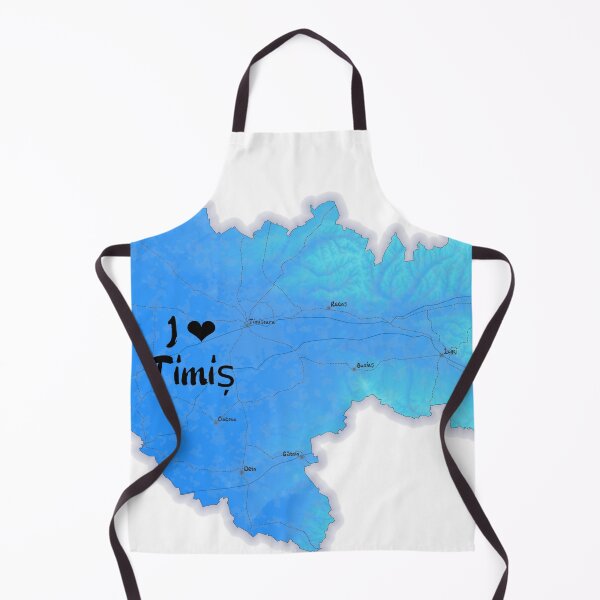 Item preview, Timiș County Map, România 2 designed and sold by maptheclouds.