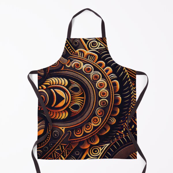 Aperçu de l'œuvre Aggressive Imagined African Pattern Digital Painting créée et vendue par CodeAndColors.