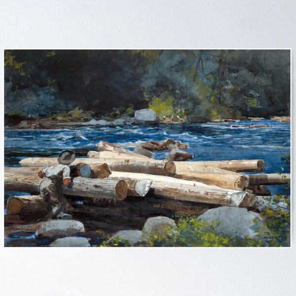 Item preview, Winslow Homer - Hudson River, 1892  designed and sold by Vintage Wall Art.