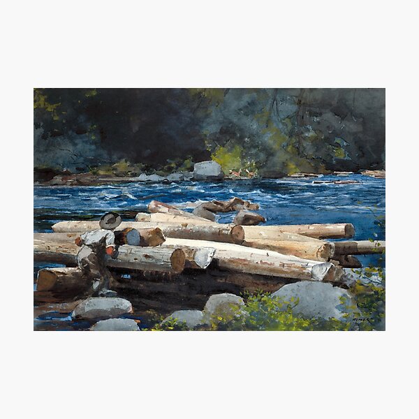Item preview, Winslow Homer - Hudson River, 1892  designed and sold by Vintage Wall Art.