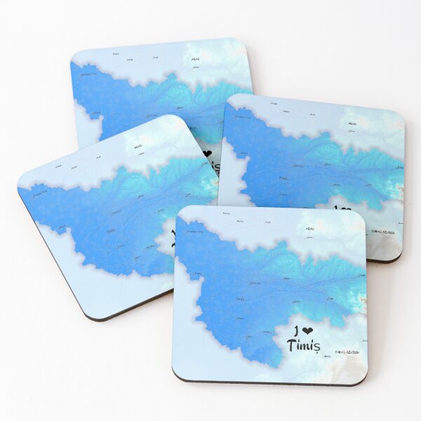 Item preview, Timiș County Map, România designed and sold by maptheclouds.