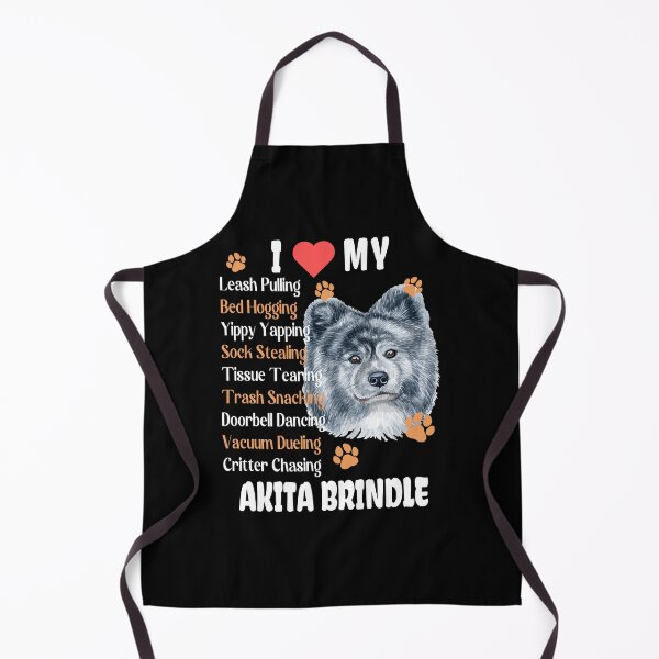 Item preview, I Love My Akita Brindle Dog Behaviour List Funny designed and sold by Cuddlythopia.