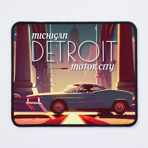Item preview, Detroit Motor City Retrofuturism designed and sold by ASwissBear.