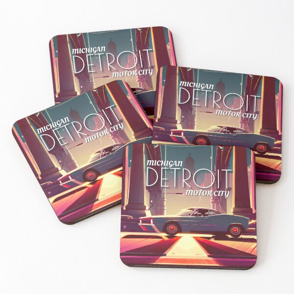 Item preview, Detroit Motor City Retrofuturism designed and sold by ASwissBear.